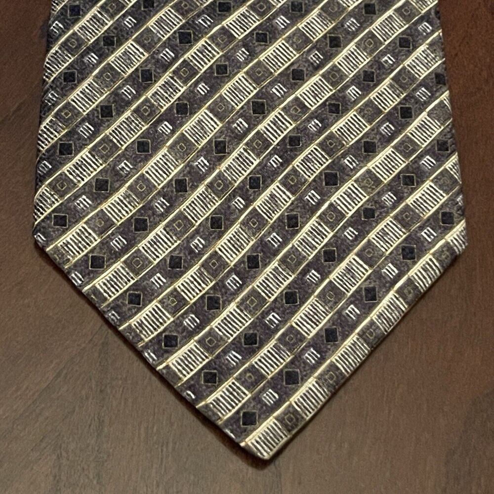 Charleston Tie Rack 100% Silk Men’s Neck Tie Made In Italy